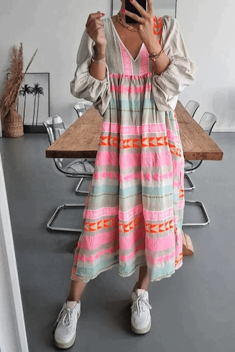Livia | Robe d'été avec Tissu Respirant et Couleurs Vives pour Femmes