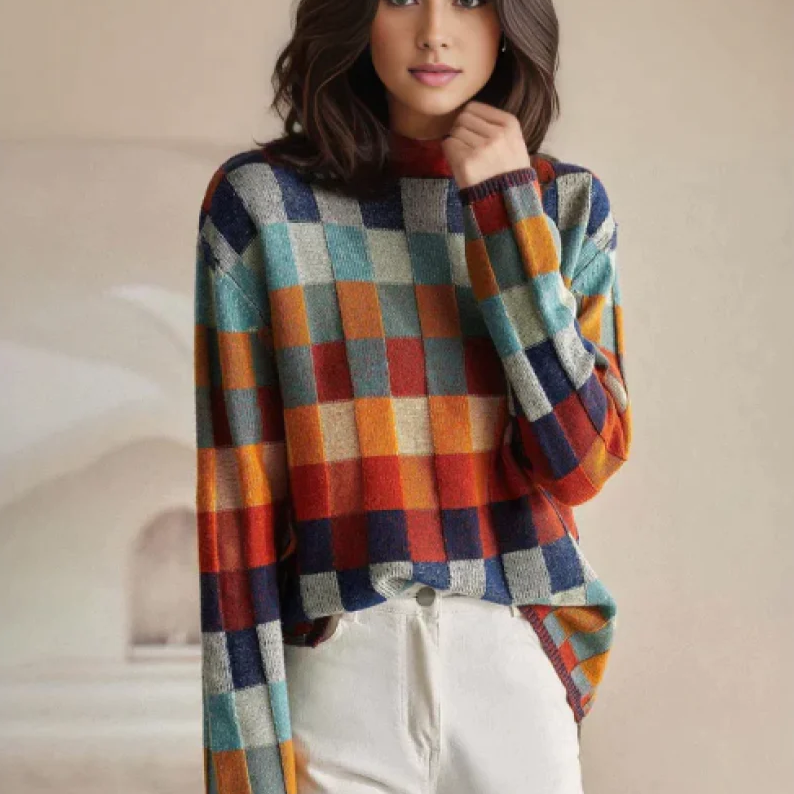 Lindsay - Pull à col roulé Cashmere Couture