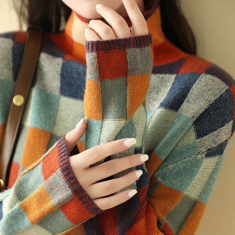 Lindsay - Pull à col roulé Cashmere Couture