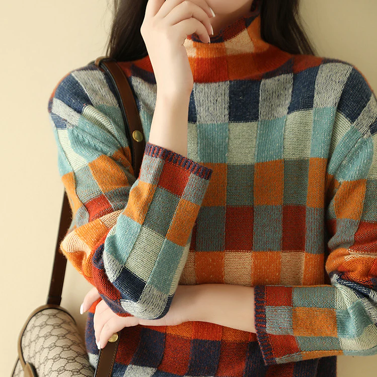 Lindsay - Pull à col roulé Cashmere Couture