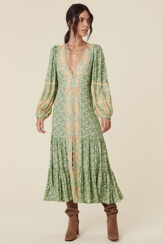 Isolde | Robe Maxi Imprimée avec Motifs Floraux Élégants pour Femmes
