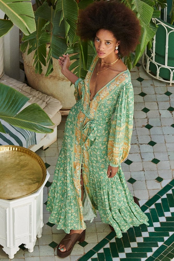 Isolde | Robe Maxi Imprimée avec Motifs Floraux Élégants pour Femmes