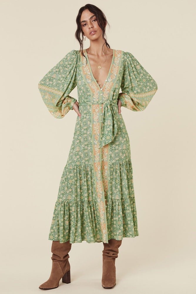 Isolde | Robe Maxi Imprimée avec Motifs Floraux Élégants pour Femmes