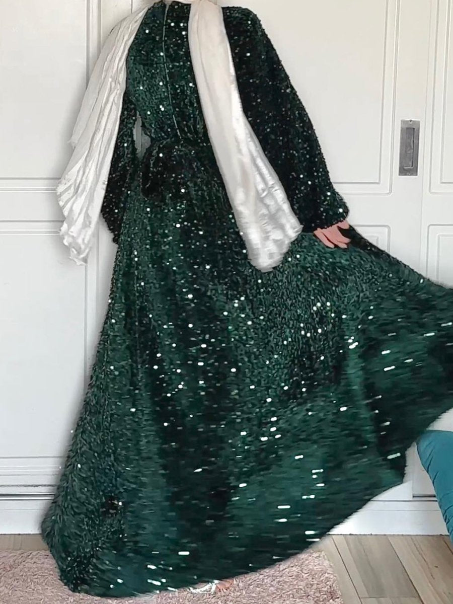 Séréna | Robe à Paillettes avec Élégance et Confort pour Femmes
