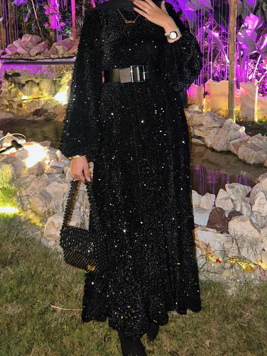 Séréna | Robe à Paillettes avec Élégance et Confort pour Femmes