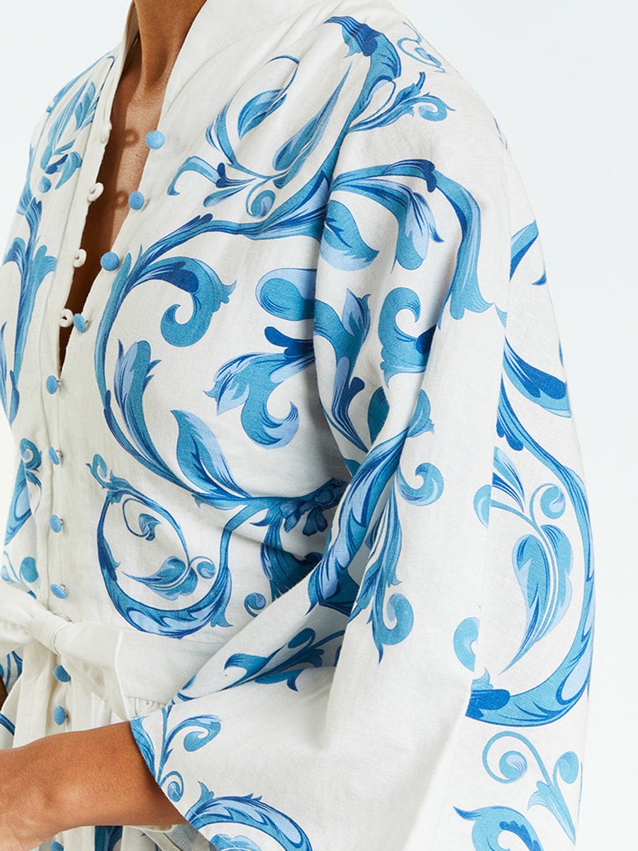 Léonie | Mini-robe avec Motifs Uniques et Détails en Dentelle pour Femmes