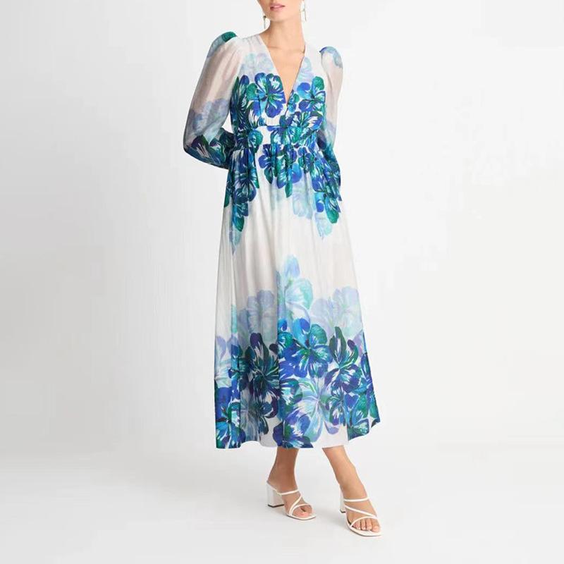 Léonie | Robe à fleurs avec Tissus de qualité et Motifs uniques pour Femmes