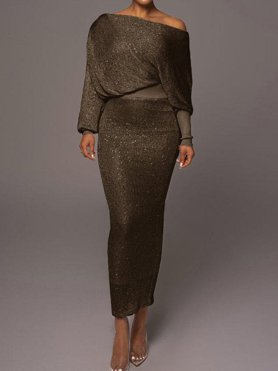 Luna | Robe en maille pailletée avec Détails Élégants pour Femmes