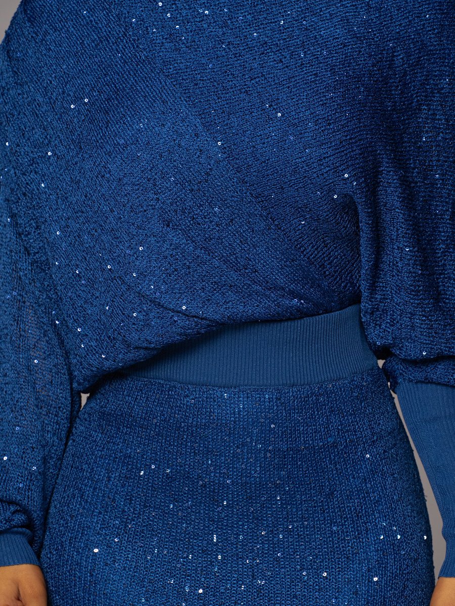 Luna | Robe en maille pailletée avec Détails Élégants pour Femmes