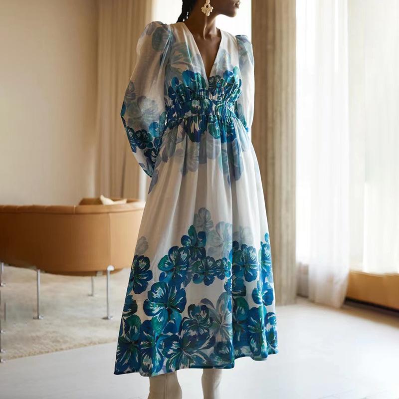 Léonie | Robe à fleurs avec Tissus de qualité et Motifs uniques pour Femmes