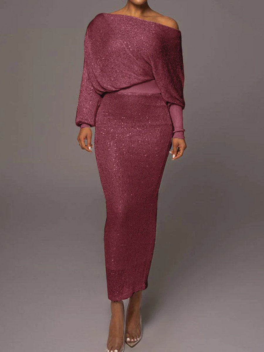 Luna | Robe en maille pailletée avec Détails Élégants pour Femmes
