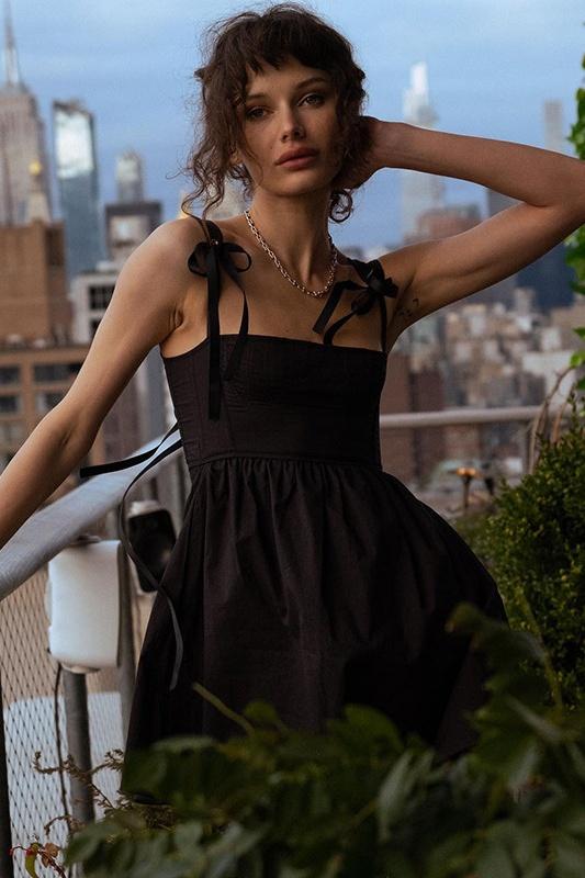 Céleste | Mini Robe à Bretelles avec Détails Élégants pour Femmes