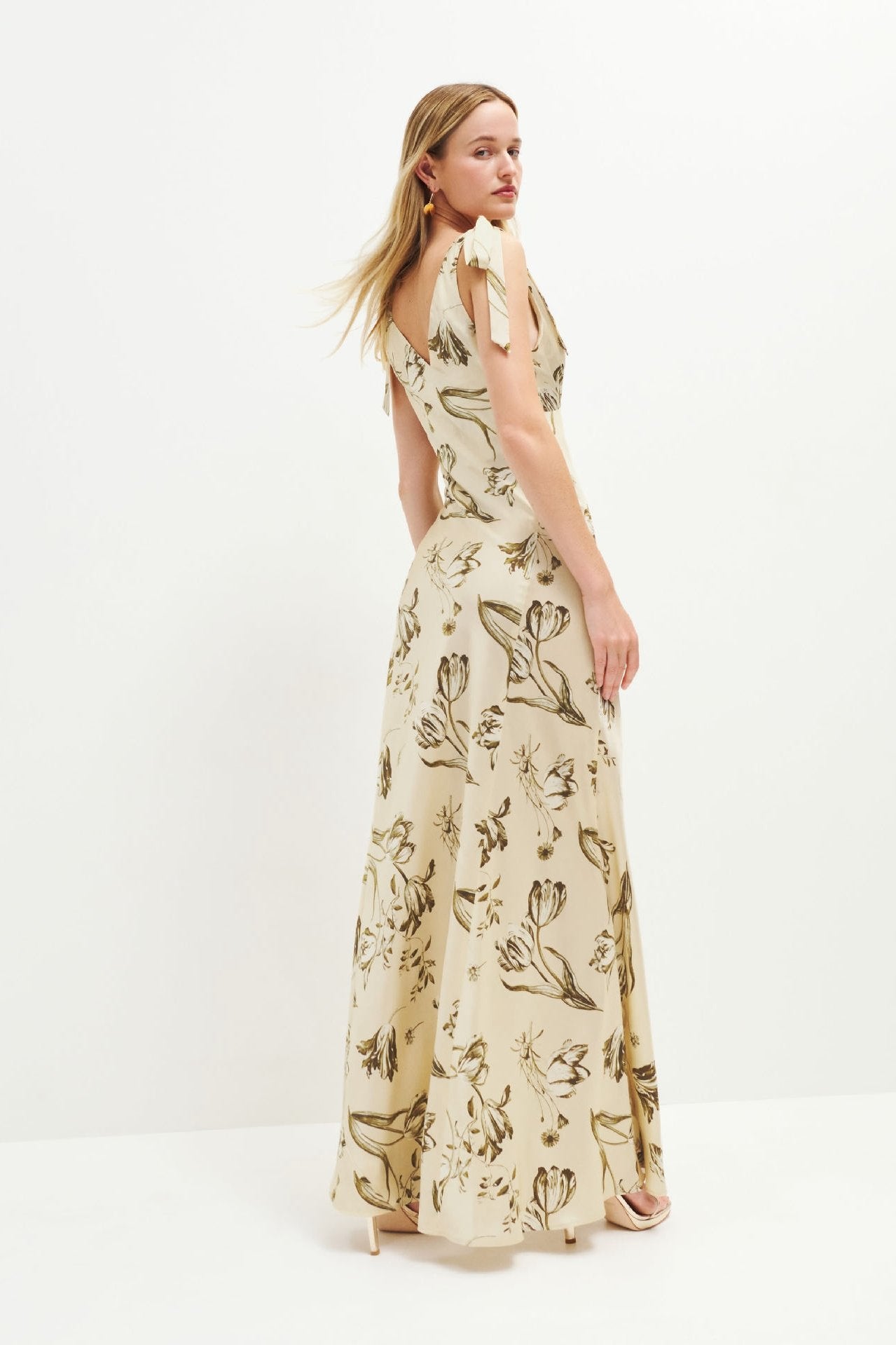 Juliette | Robe maxi évasée avec Motifs Floraux Élegants pour Femmes