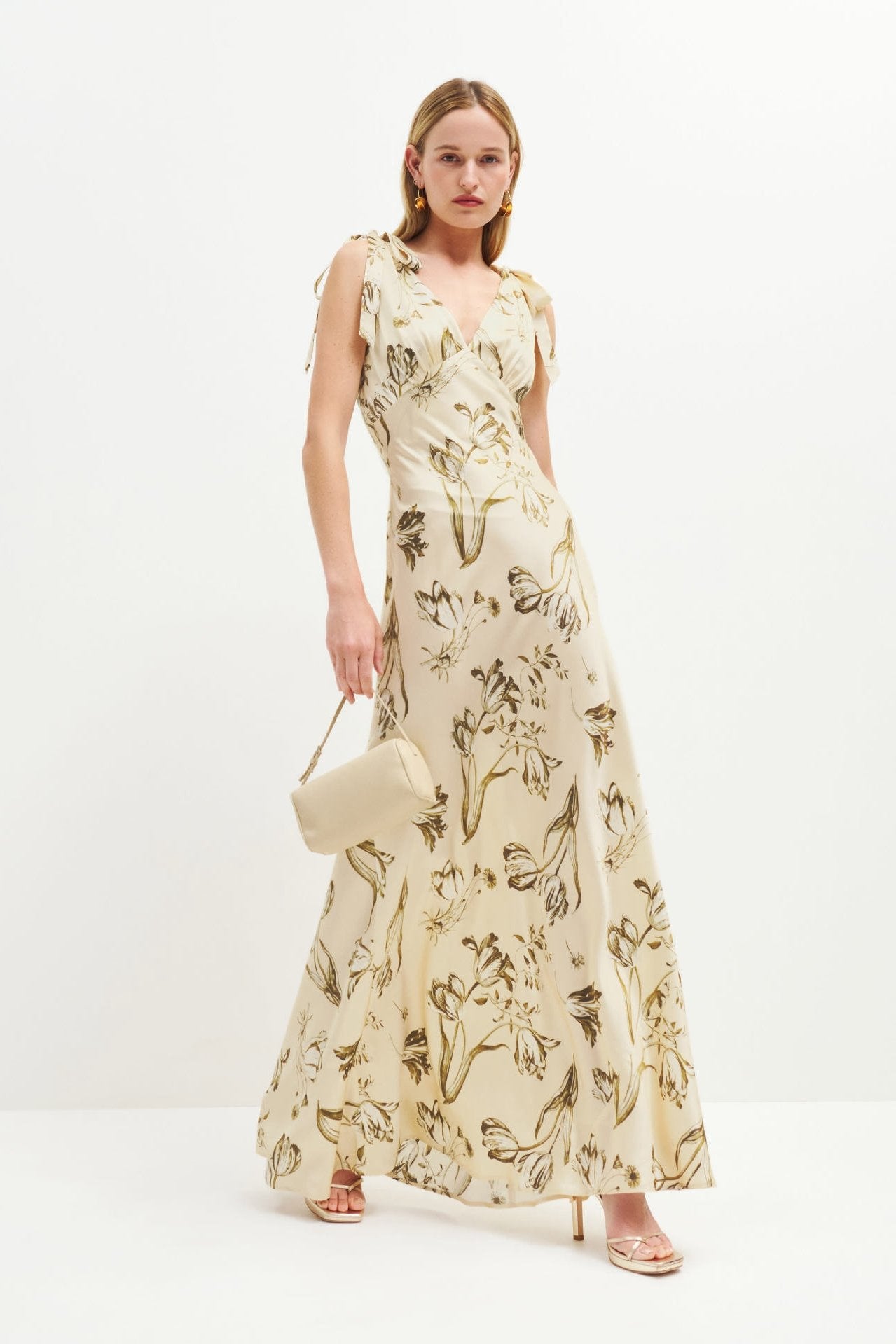 Juliette | Robe maxi évasée avec Motifs Floraux Élegants pour Femmes