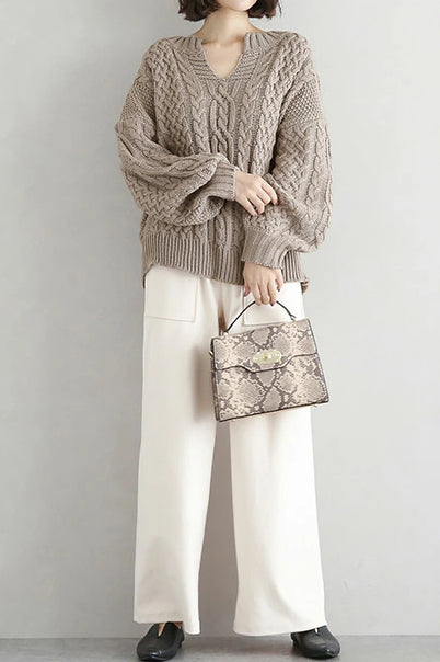 Lysandra | Pull en laine ample avec Texture Moderne et Confort Exceptionnel pour Femmes