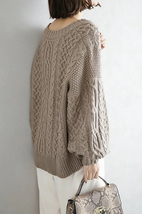 Lysandra | Pull en laine ample avec Texture Moderne et Confort Exceptionnel pour Femmes