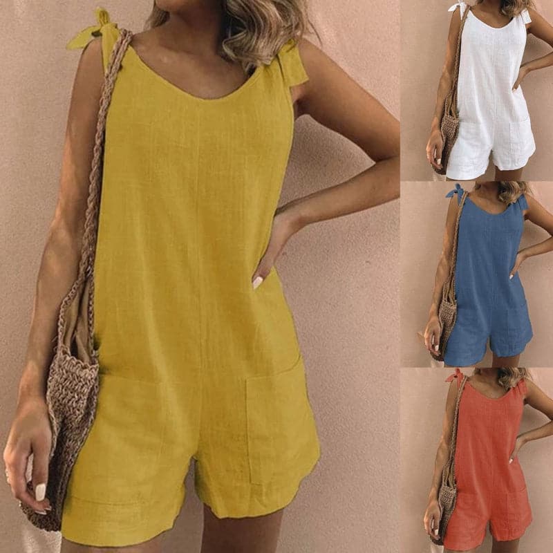 Lydia - Combinaison tendance en coton avec poches avant
