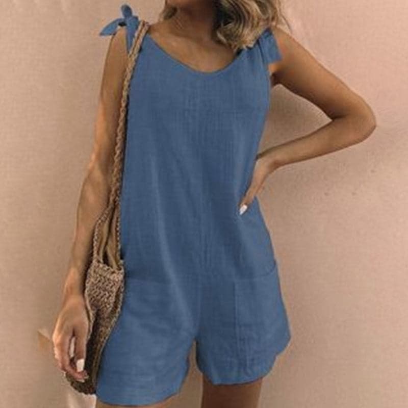 Lydia - Combinaison tendance en coton avec poches avant