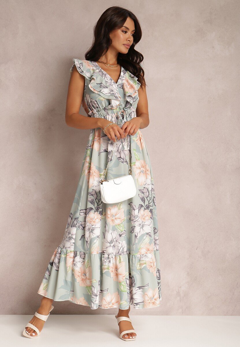 Lila | Maxi-robe avec Imprimé Floral et Détails Élégants pour Femmes