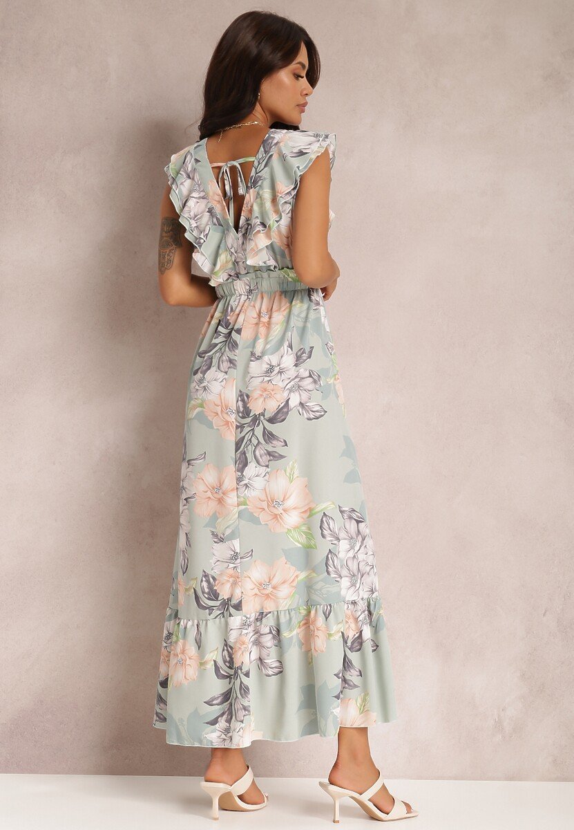 Lila | Maxi-robe avec Imprimé Floral et Détails Élégants pour Femmes