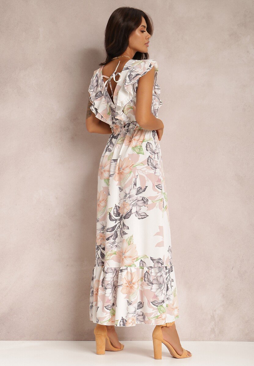 Lila | Maxi-robe avec Imprimé Floral et Détails Élégants pour Femmes