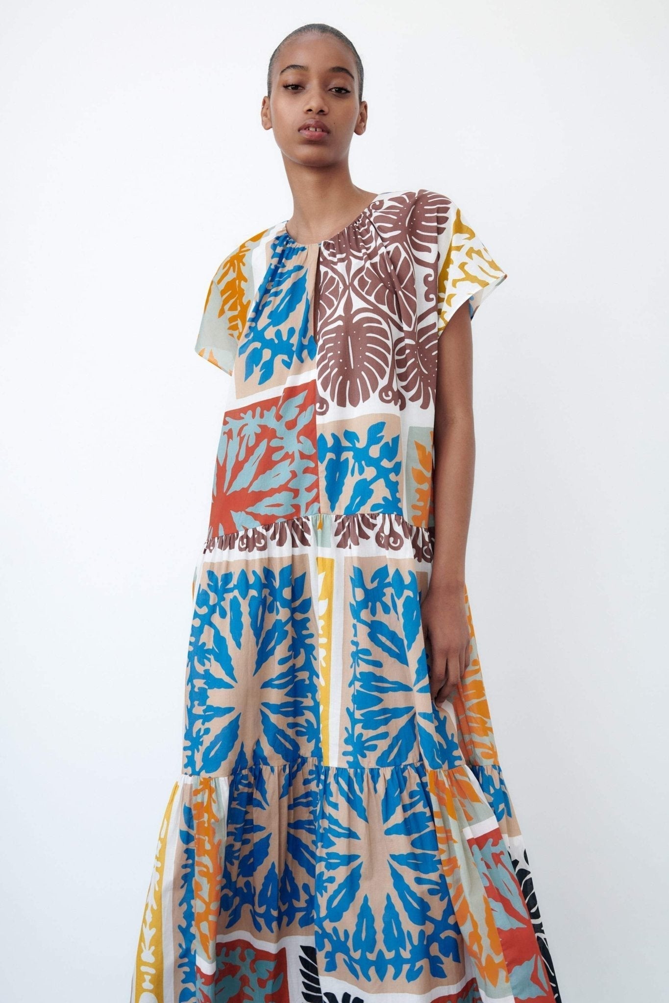 Lunaire | Robe Maxi Imprimée avec Motifs Uniques et Tissu de Haute Qualité pour Femmes