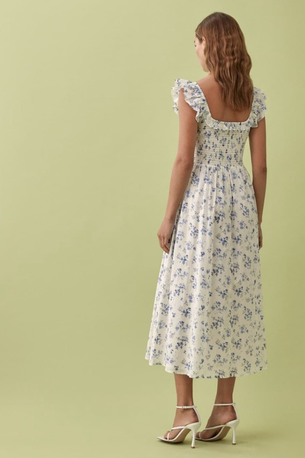 Lunaire | Robe Midi Imprimée avec Motifs Floraux et Tissu Doux pour Femmes
