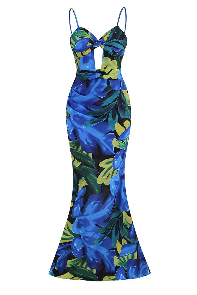 Celestine | Robe Maxi Évasée avec Motifs Uniques et Tissus de Haute Qualité pour Femmes