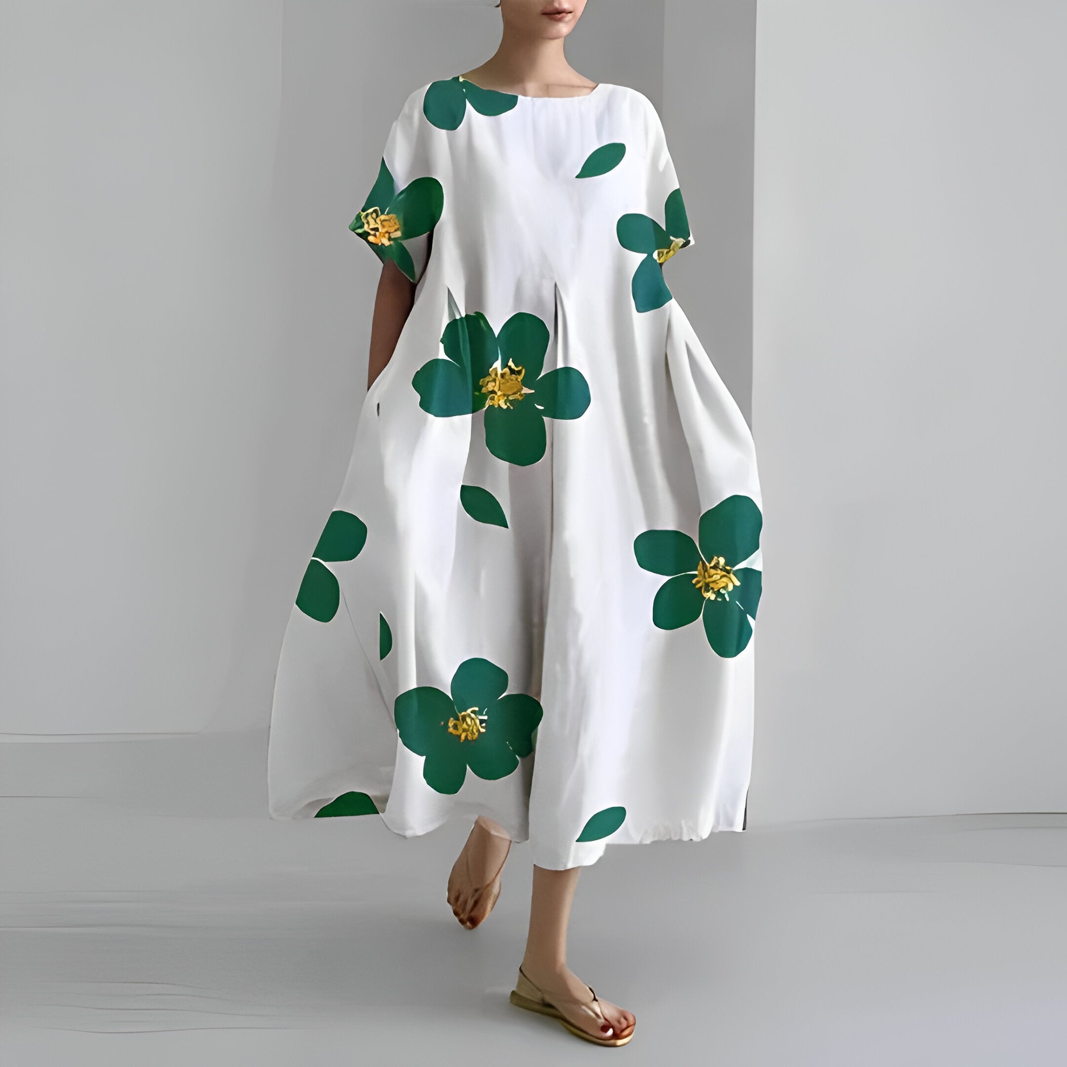 Lila | Robe Fleurie avec Tissu de Qualité et Motifs Uniques pour Femmes