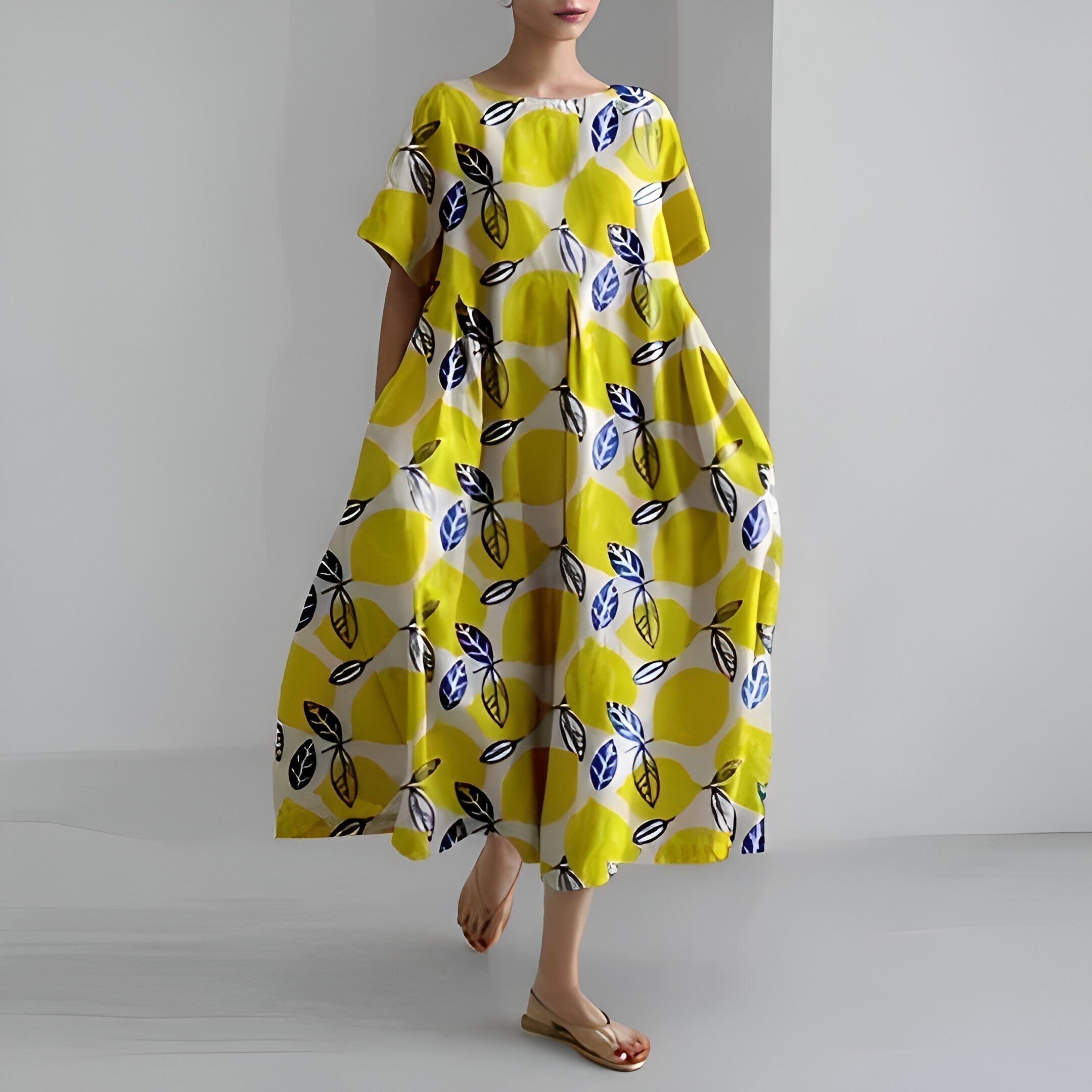 Lila | Robe Fleurie avec Tissu de Qualité et Motifs Uniques pour Femmes