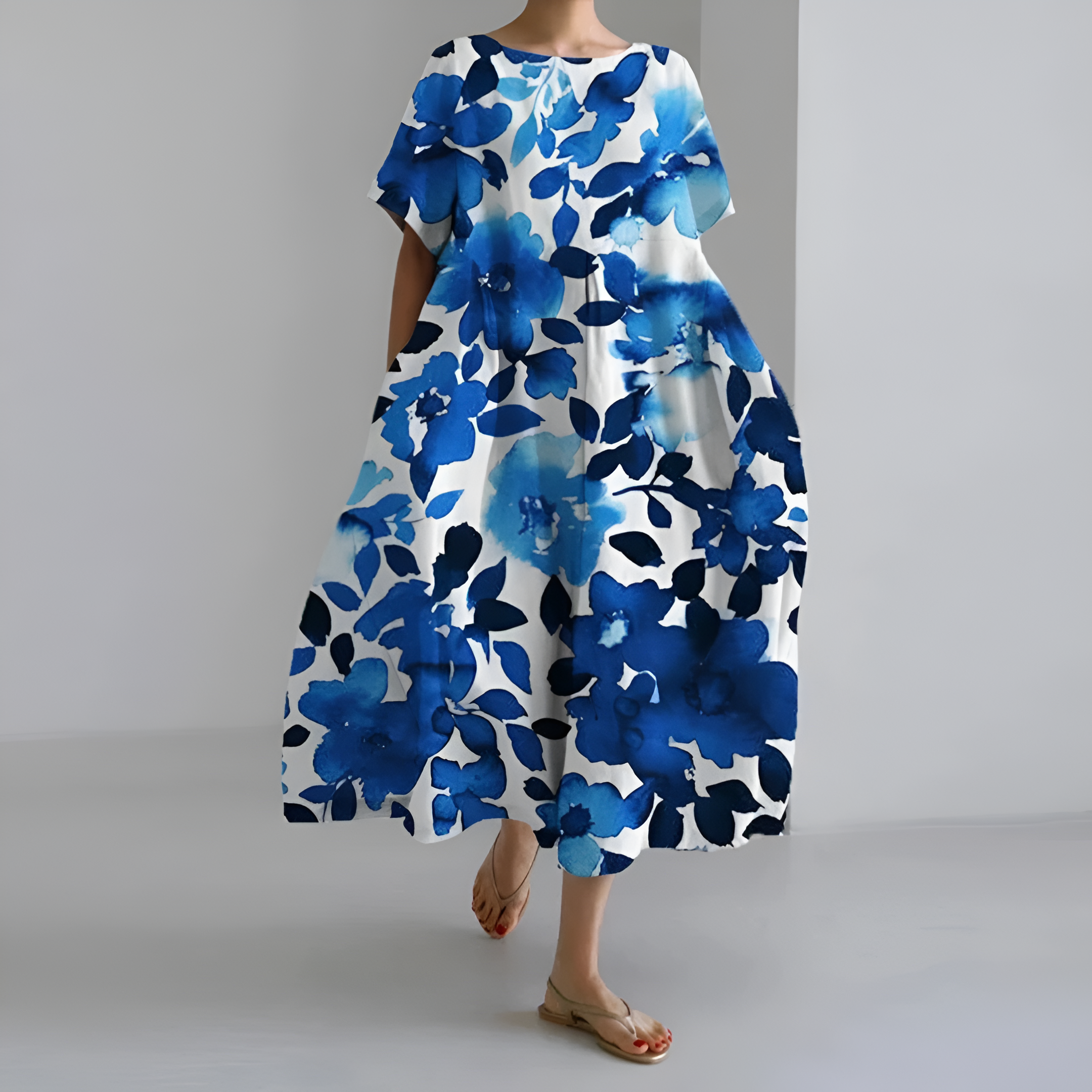 Lila | Robe Fleurie avec Tissu de Qualité et Motifs Uniques pour Femmes