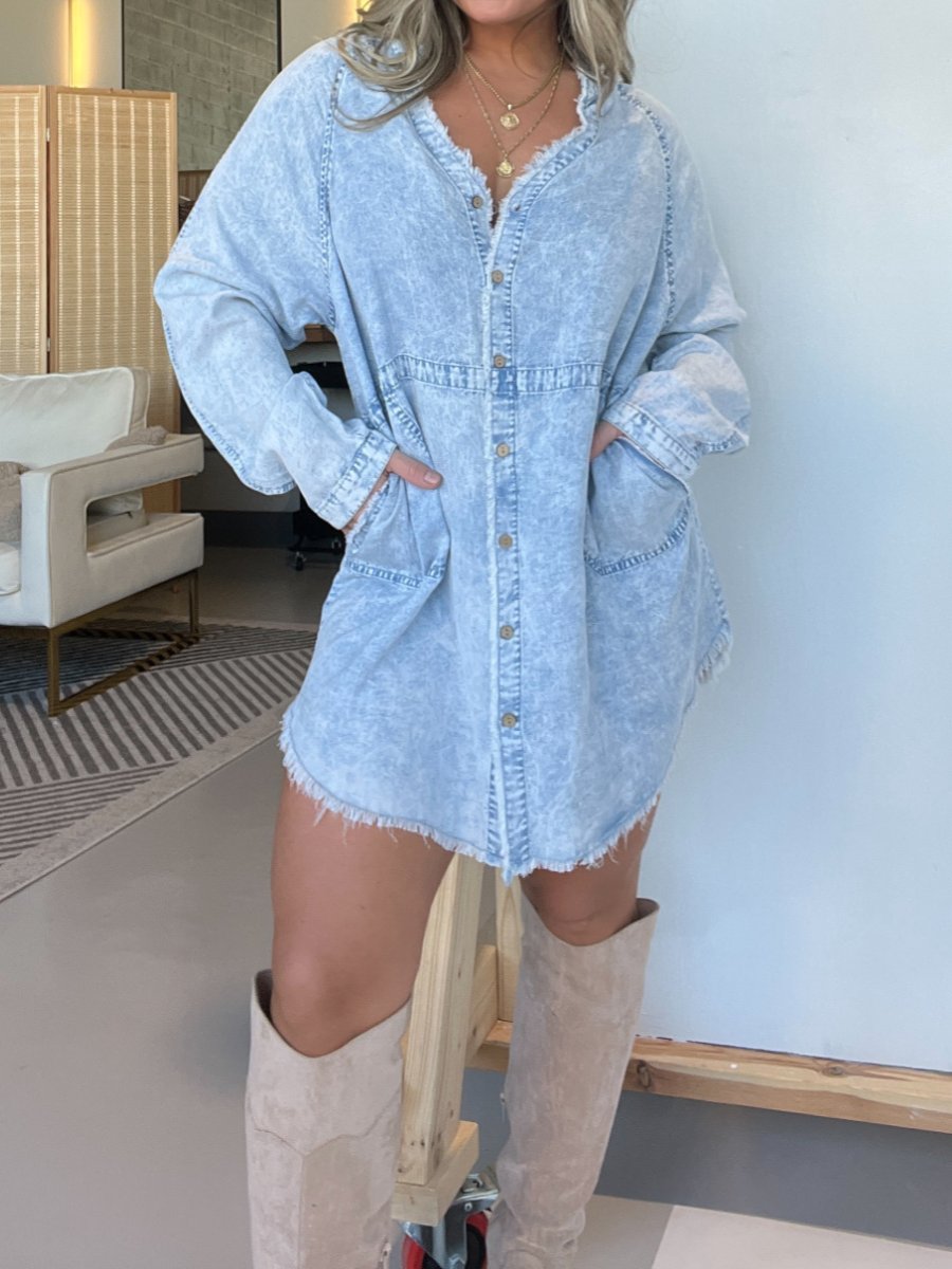 Léonie | Jupe en Jean Ample avec Détails Élégants pour Femmes
