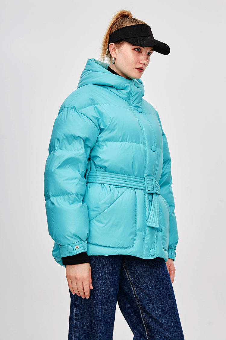 Alyssa | Doudoune avec Duvet de Qualité et Ceinture Élégante pour Femmes