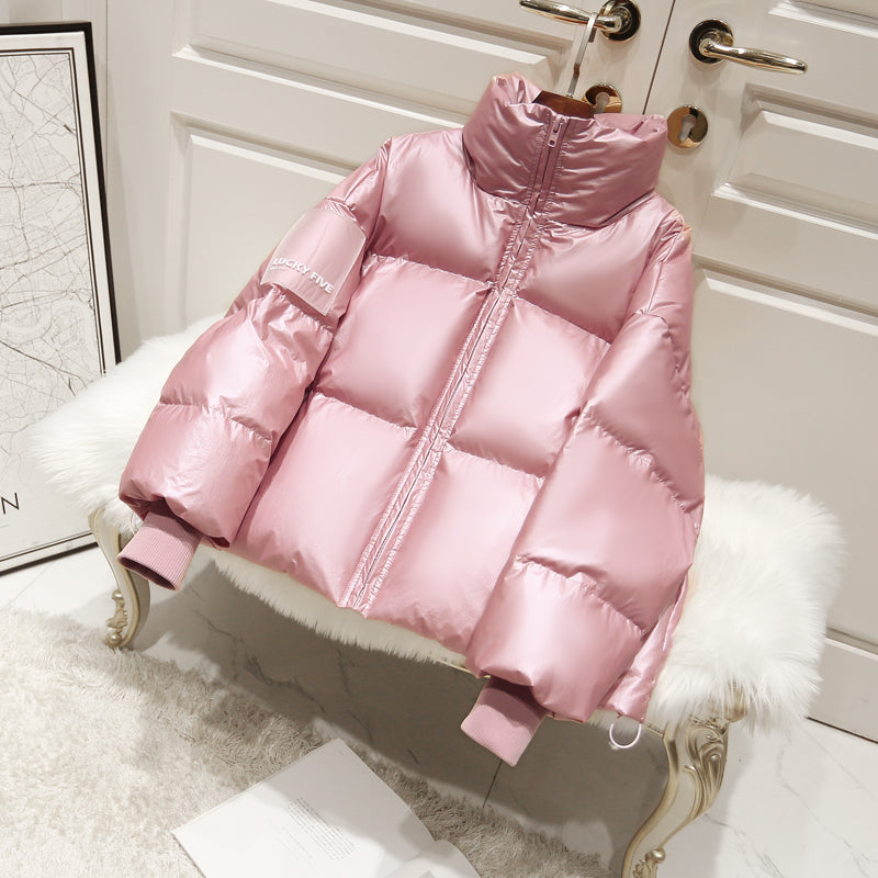 Lunaire | Doudoune Oversize avec Éclat Métallique et Isolation Exceptionnelle pour Femmes