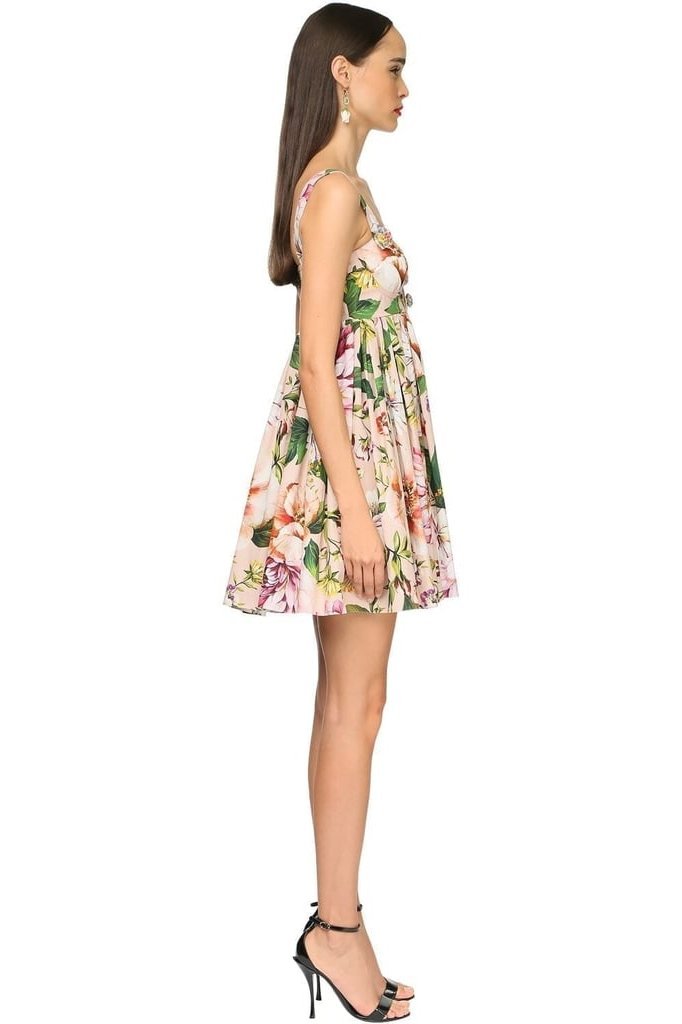 Léonie | Robe Fleurie avec Tissus de Haute Qualité et Silhouette Élégante pour Femmes