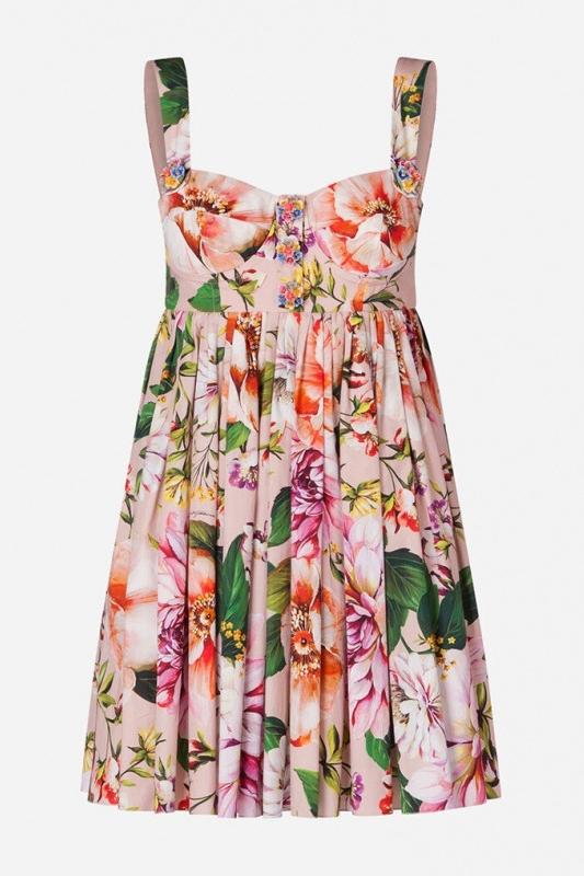 Léonie | Robe Fleurie avec Tissus de Haute Qualité et Silhouette Élégante pour Femmes