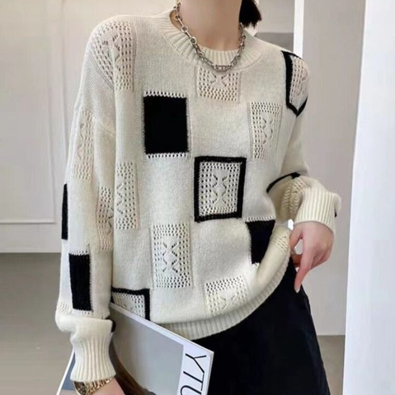 Lunaire | Pull avec Imprimé Chic et Confort Douillet pour Femmes