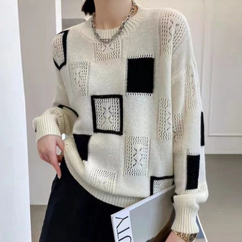Lunaire | Pull avec Imprimé Chic et Confort Douillet pour Femmes