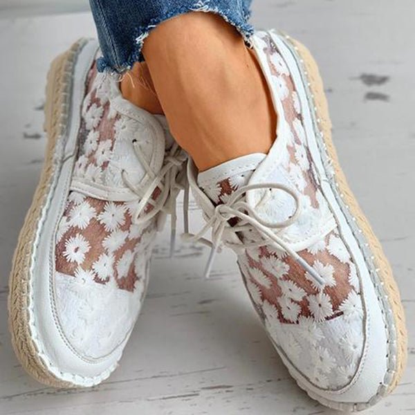 Sophie | Chaussure élégante et aérienne avec un motif floral enchanteur