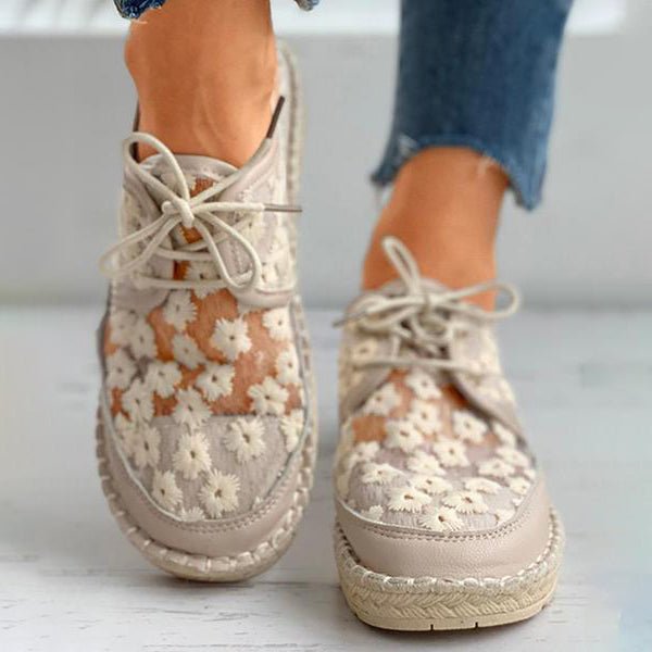 Sophie | Chaussure élégante et aérienne avec un motif floral enchanteur