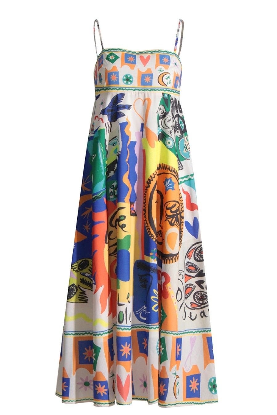 Lysandra | Robe Midi Imprimée avec Tissus de Haute Qualité et Silhouette Élégante pour Femmes