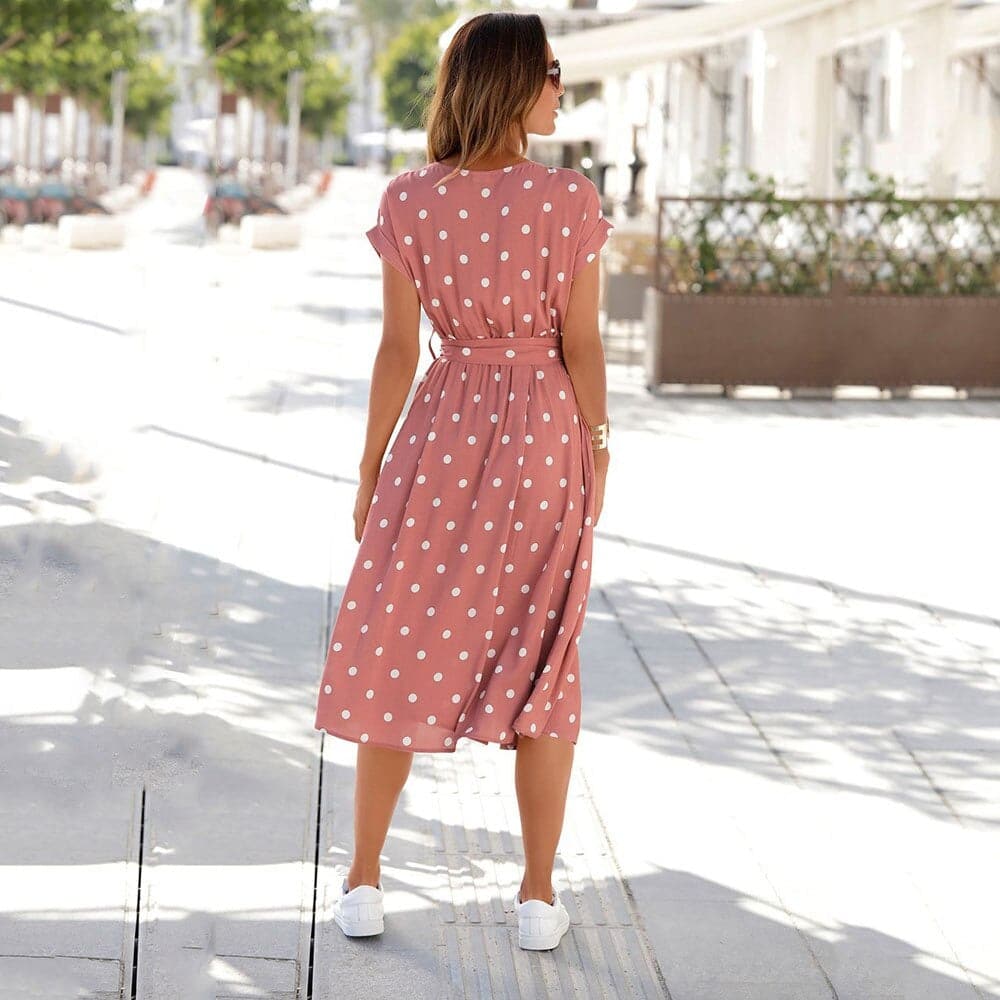 Romane - Élégante Robe à Pois