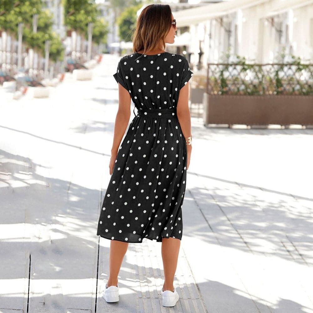 Romane - Élégante Robe à Pois