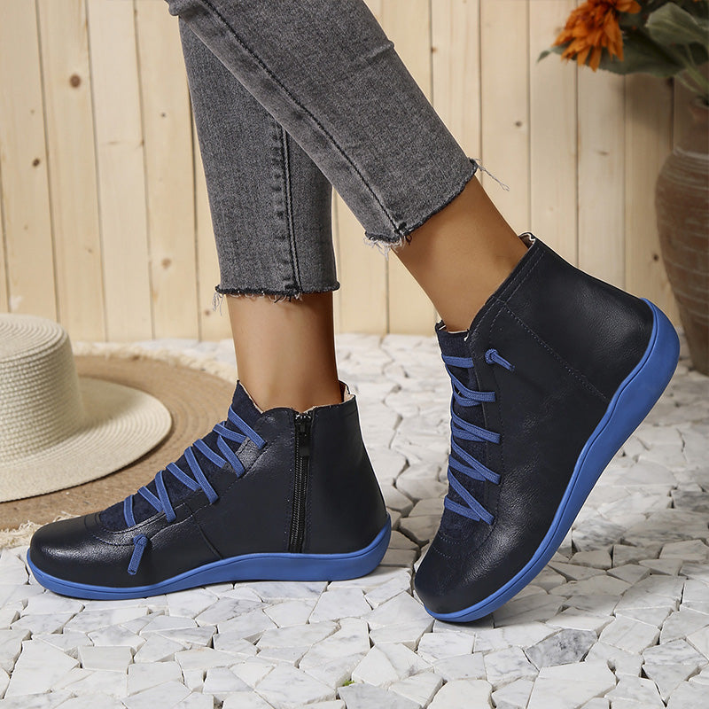 Meva - Chaussures à cheville élégantes et rétro pour femmes