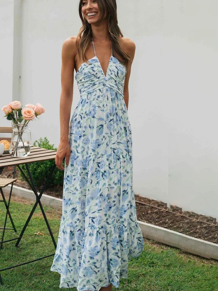 Isabelle | Robe Maxi à Fleurs avec Tissu de Haute Qualité et Silhouette Élégante pour Femmes