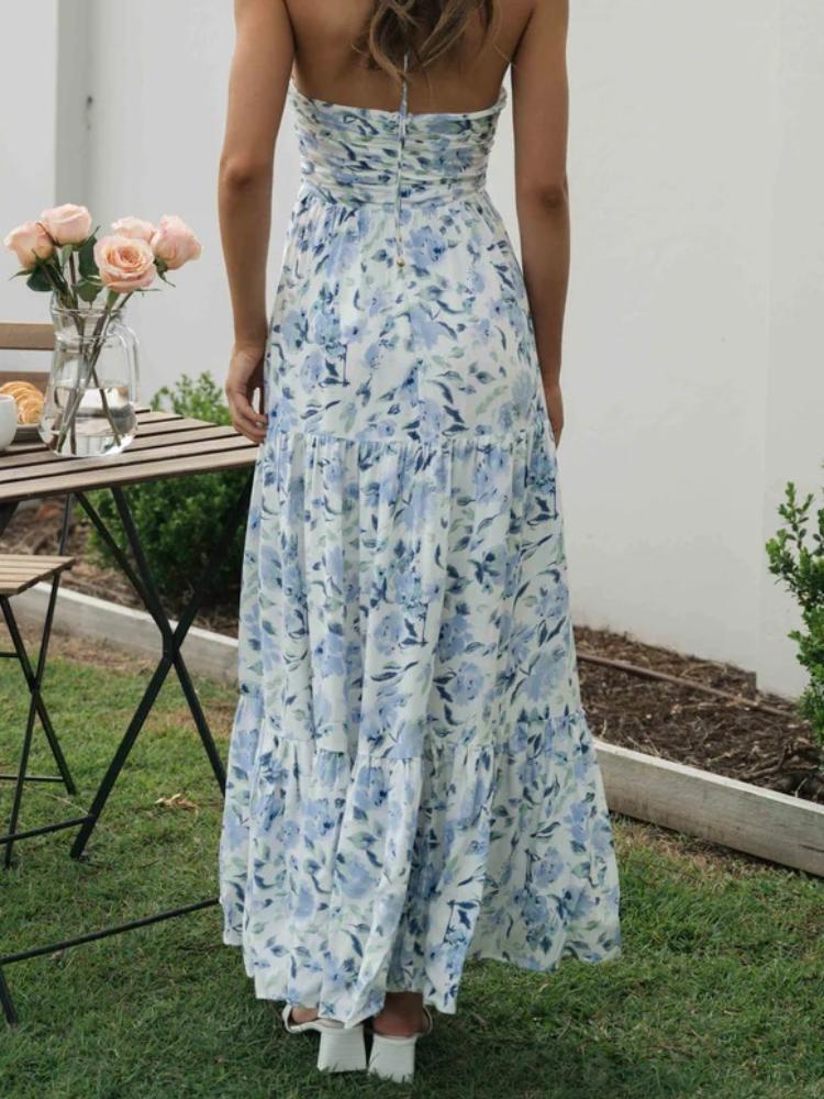 Isabelle | Robe Maxi à Fleurs avec Tissu de Haute Qualité et Silhouette Élégante pour Femmes
