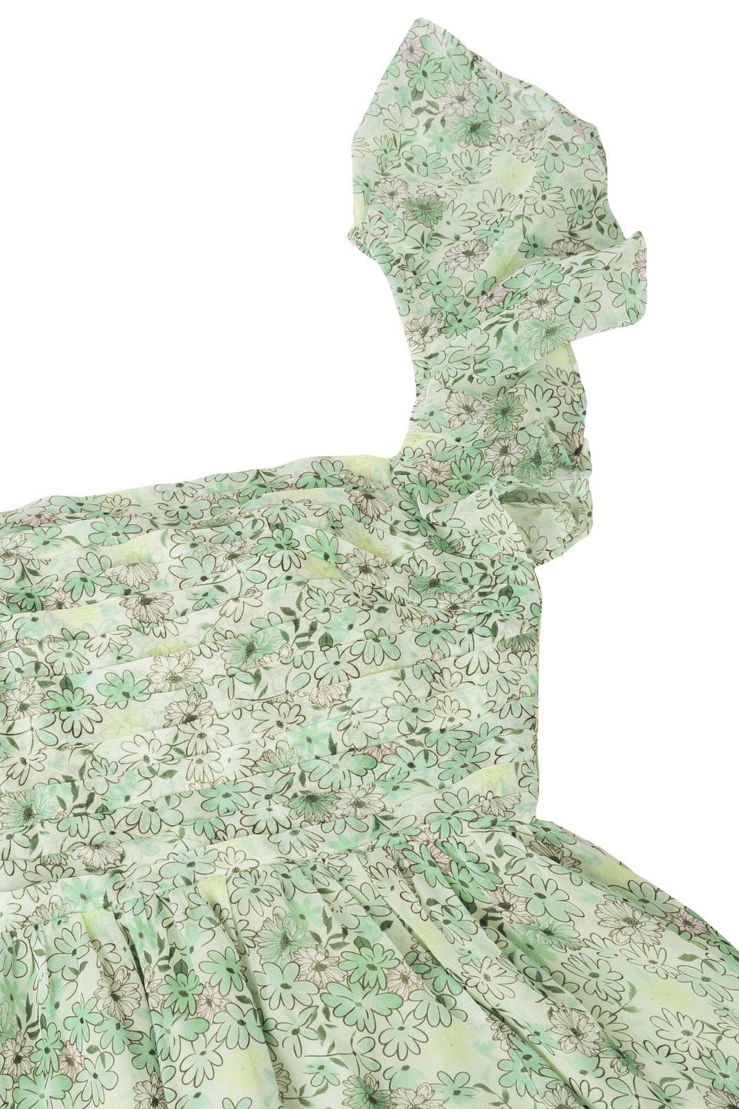Léane | Robe Midi avec Motifs Floraux et Silhouette Élégante pour Femmes