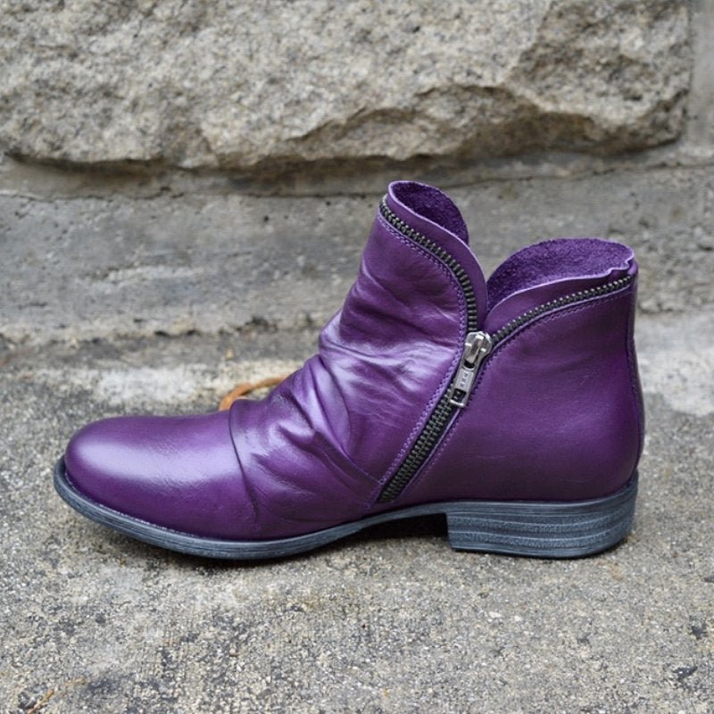 Stelle - Bottes classiques élégantes à fermeture éclair pour femmes