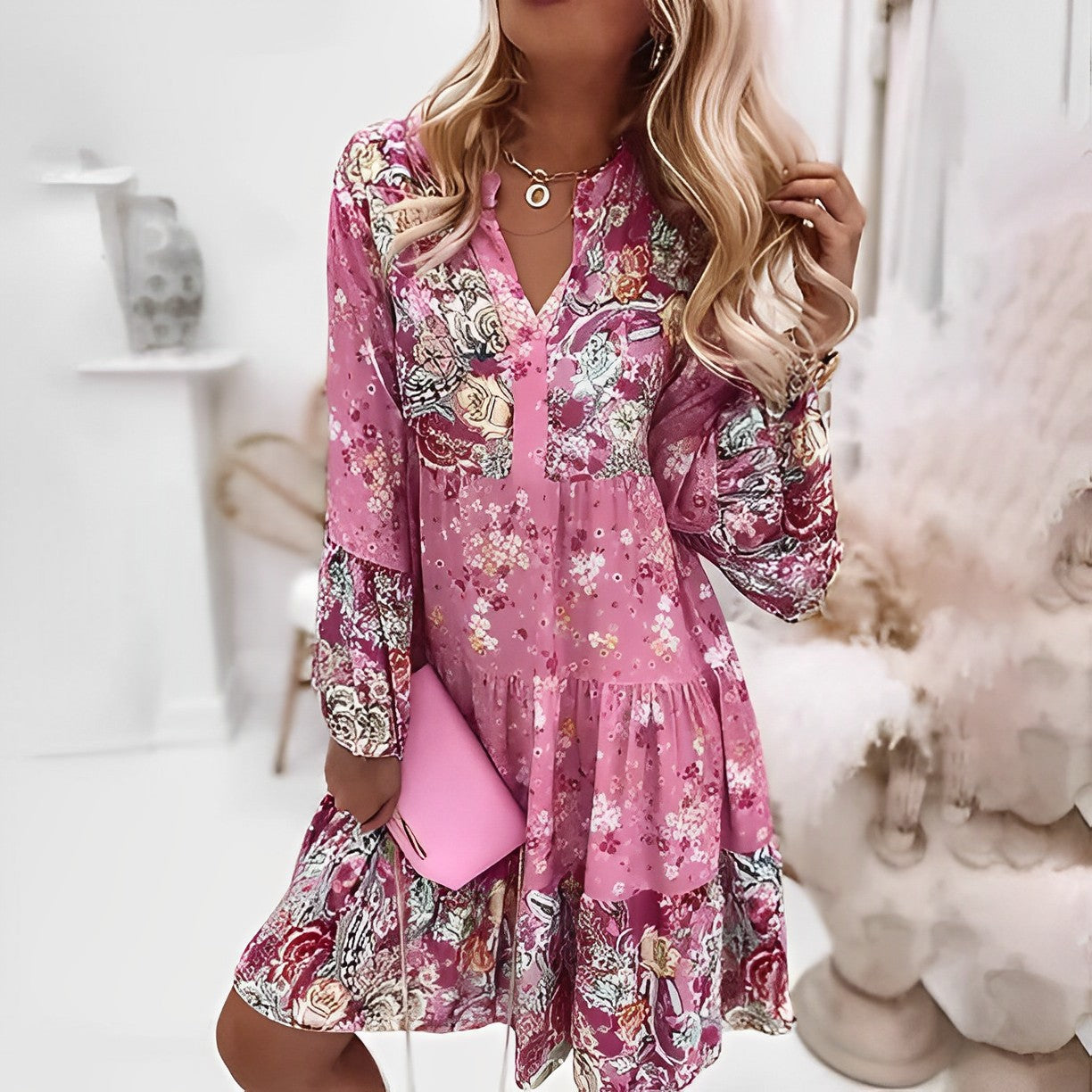 Bellevo | Robe vintage à imprimé floral