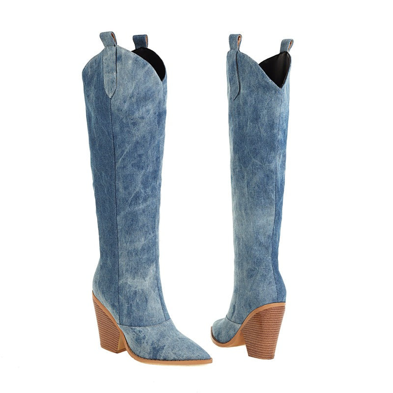 Susannah - bottes de cowboy en jean